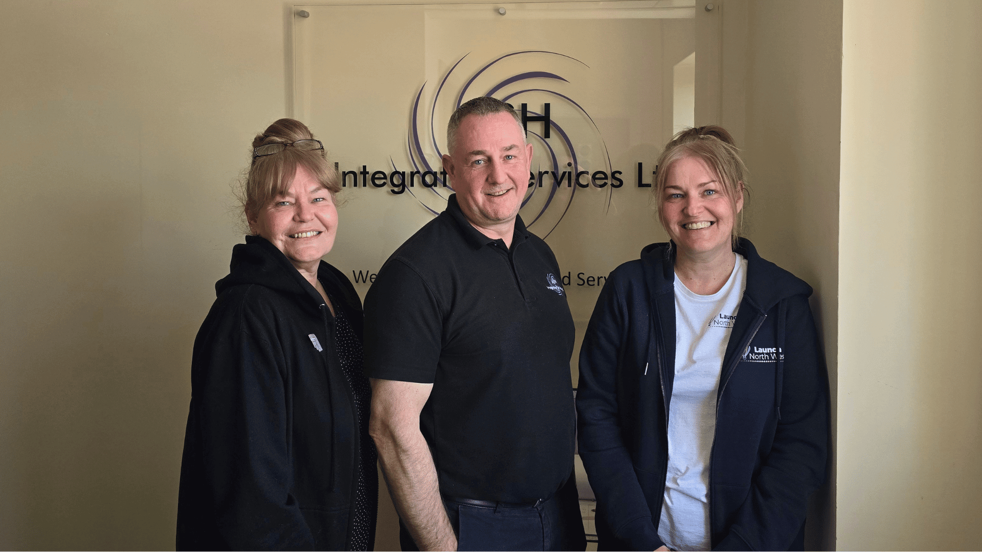 Nichola Howard from Launch NW with Antony Grace from ASH Integrated Services and Jo Leigh from Launch NW